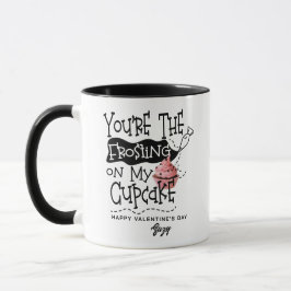 Taza "Frosting On My Cupcake" Love Quote Valentine