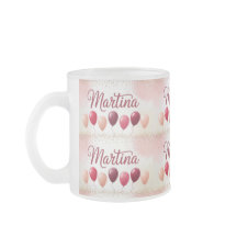 Taza Frosty Globos Nombre Martina