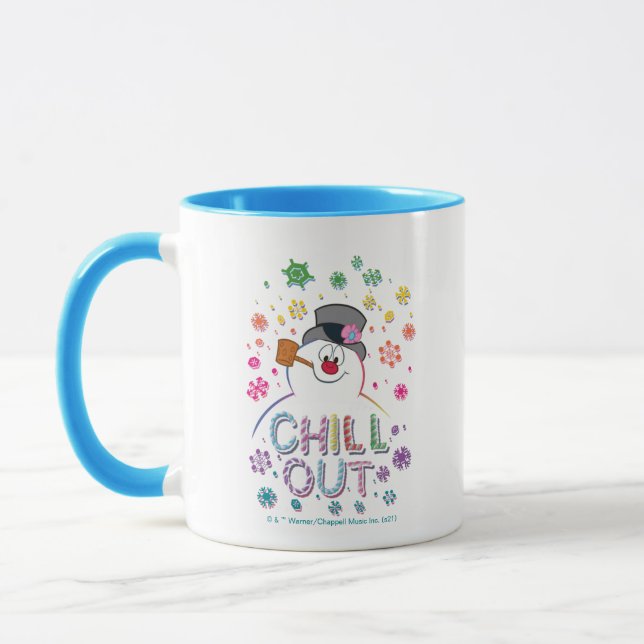 Taza Frosty the Snowman™ | Colores arcoiris "Chill Out" (Izquierda)