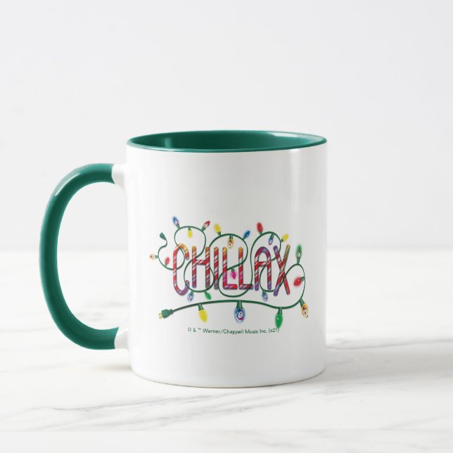 Taza Frosty the Snowman™ | Luces navideñas "Chillax" (Izquierda)
