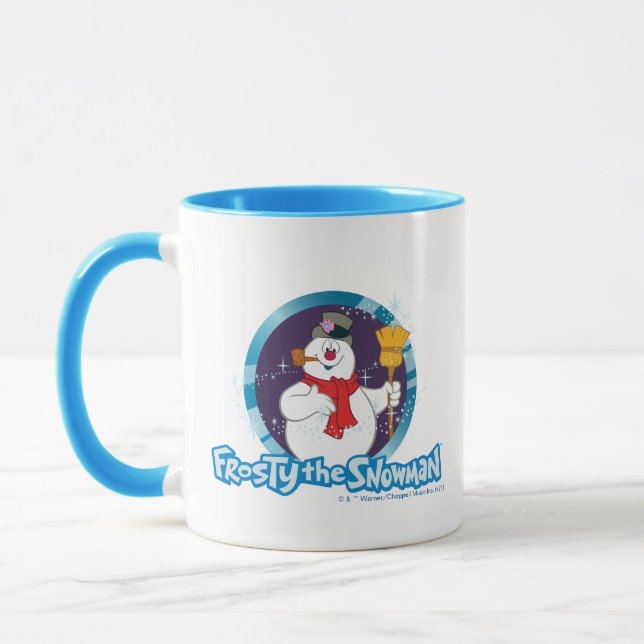 Taza Frosty the Snowman™ | Retrato escarchado mágico (Izquierda)