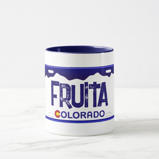 Taza Fruita Colorado zumbido de matrícula azul (Centro)