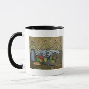 Taza Fruta de Paul Cezanne el , servilleta y jarro de