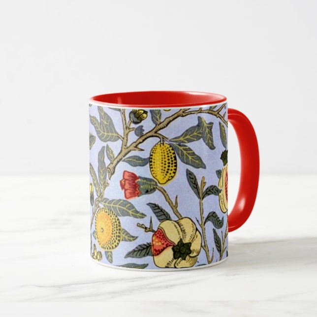Taza Fruta, un patrón de William Morris, (Anverso derecho)