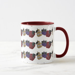 Taza Frutas bordadas (arándano)