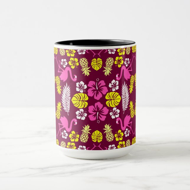 Taza Frutas tropicales florales estampadas (Centro)
