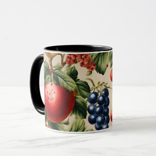 Taza Frutas y flores de un jardín italiano de lujo (Anverso izquierdo)