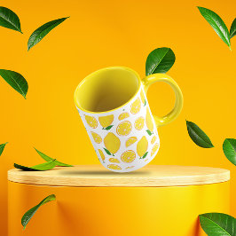 Taza Fruto de limón patrón Café Mug