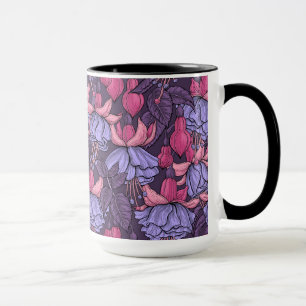 Taza Fuchsia en rosa y violeta