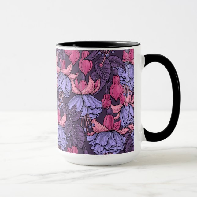 Taza Fuchsia en rosa y violeta (Derecha)