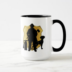 Taza Fuego Dalmatian Silhouette Coffee Mug