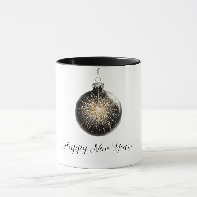 Taza Fuegos Artificiales de Feliz Año Nuevo (Centro)