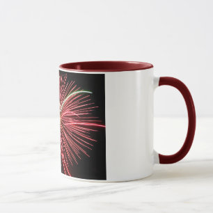Taza Fuegos artificiales rojos