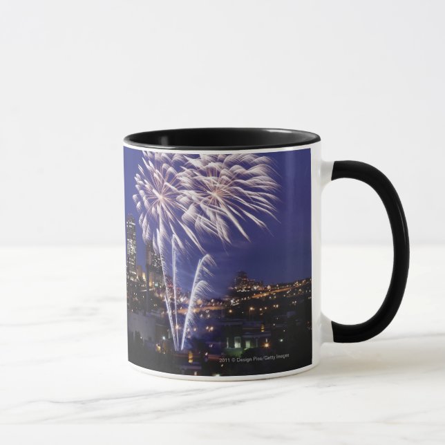 Taza Fuegos artificiales sobre la ciudad (Derecha)