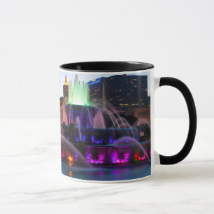 Taza Fuente De Buckingham Encendida Por La Noche