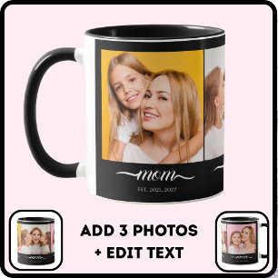 Taza Fuente de letra cursiva elegante establecida por m