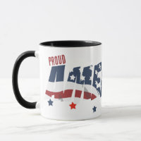 Fuente Proud American Distressed y bandera america