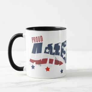 Taza Fuente Proud American Distressed y bandera america