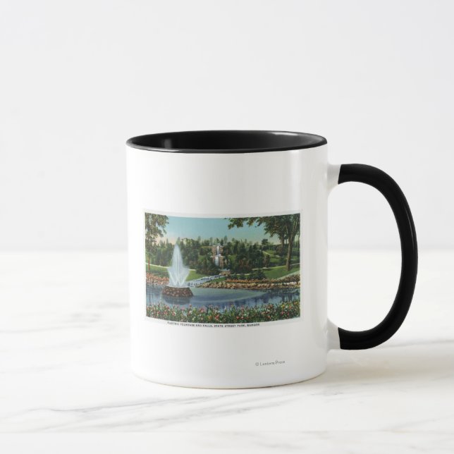 Taza Fuente y cataratas eléctricas (Derecha)