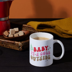 Taza Fuera hace frío: Navidades beben café