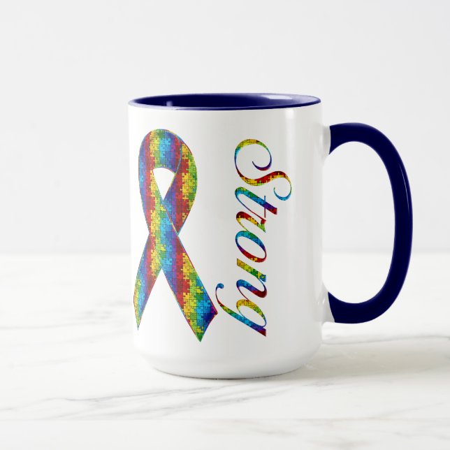 Taza Fuerte autismo Ringer Mug (Derecha)
