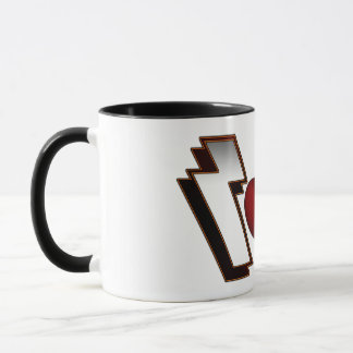 Taza Fuerte corazón Metalizado