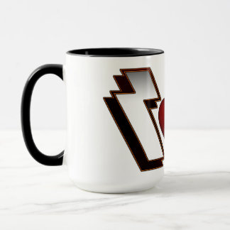 Taza Fuerte corazón Metalizado