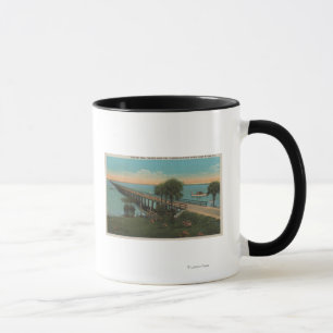 Taza Fuerte Myers, la Florida - vista del rastro Bridg
