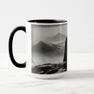 Taza fuerte Warrior Mug - café de fantasía negro y blan