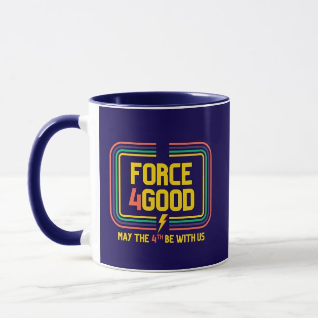Taza Fuerza4Good Navy Blue Mug (Izquierda)