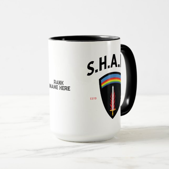 Taza Fuerza Expedicionaria Aliada de la Sede Suprema (Anverso derecho)