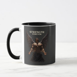 Taza Fuerza por Siempre Diseño Dark Angel – Motivaciona