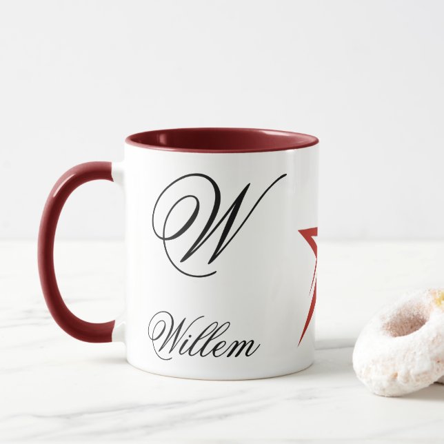 Taza Fully Customizable Stylish Brand Combo Coffee Mug (Con donut)