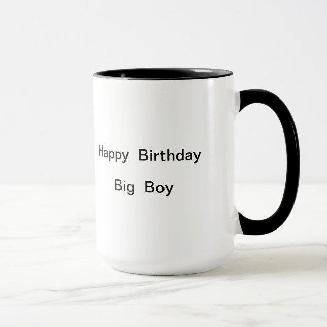 Taza Fun 50 Happy Birthday Big Boy Gift Mug (Derecha)