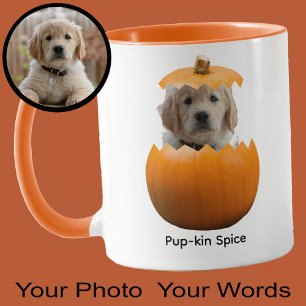 Taza Fun Cute Personalizada Halloween Calabaza Foto de 