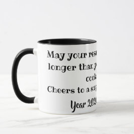 Taza Fun New Year Wishes Mug