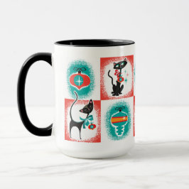 Taza Fun Retro Navidades Gatos