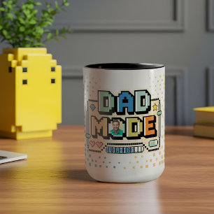 Taza Fun Retro Pixel Level Up Dad Gamer