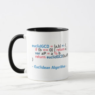Taza Función Algoritmo Euclidiano| Fragmento de código