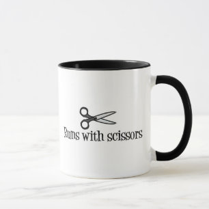 Taza Funcionamientos con las tijeras