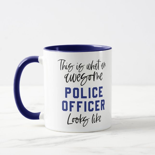 Taza Funcionario de policía increible papá papá papá pa (Izquierda)