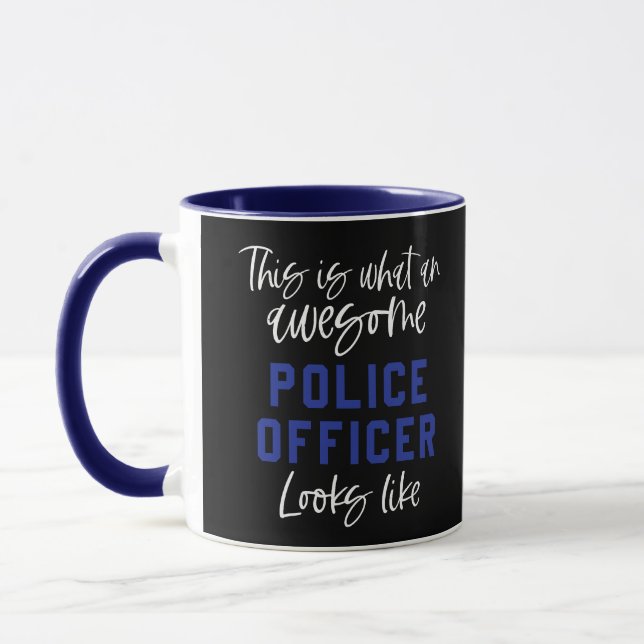 Taza Funcionario de policía increible papá y mamá polic (Izquierda)