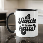 Taza Funcle Funny Simple Vintage Retro<br><div class="desc">Este diseño simple y vintage está compuesto por una tipografía de escritura lúdica juguetona.</div>