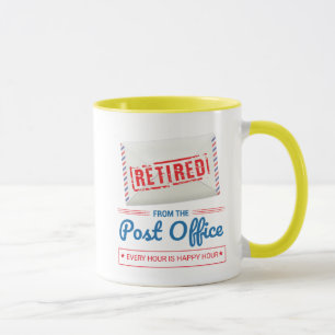 Taza Fundidad de retiro de Mailman, trabajador postal r