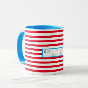 Taza Funky Colorful Coffee Mania Mug #1 Cup