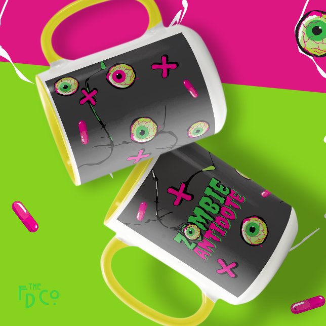 Taza Funky Cute Funny Antidoto Zombie (Subido por el creador)