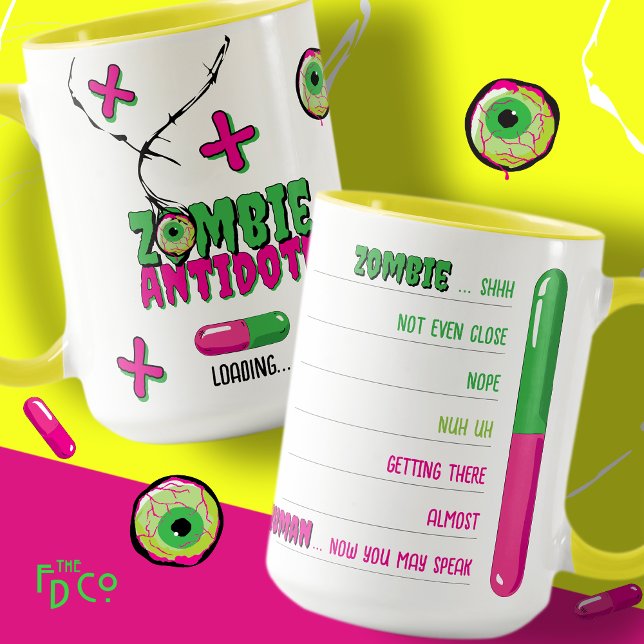 Taza Funky divertido carga de antídoto zombi... Zombie  (Subido por el creador)