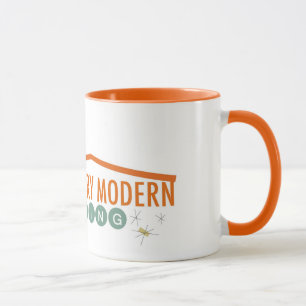 Taza Funky Guay Naranja Retro Moderno