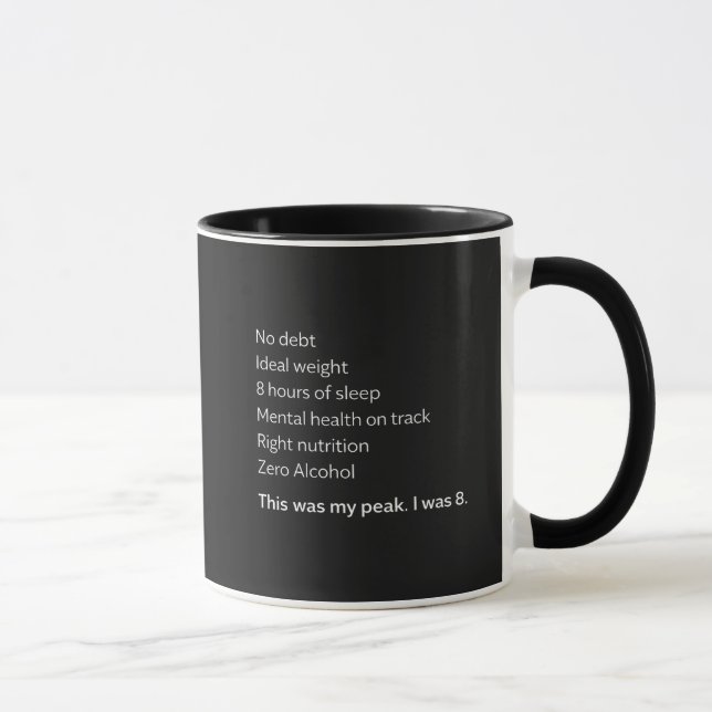 Taza Funny Adulting Getting Older Humor  (Derecha)