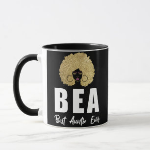 Taza Funny BAE mejor tía que nunca mujer negra
